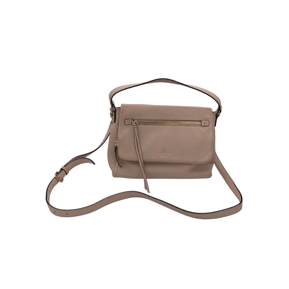 Kate Spade New York Pebbled Leather Crossbody Bag In Taupe